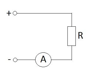 Схема подключения амперметра