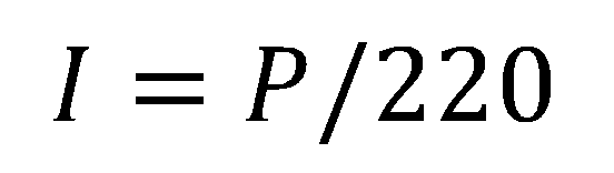 Формула тока для однофазной плиты