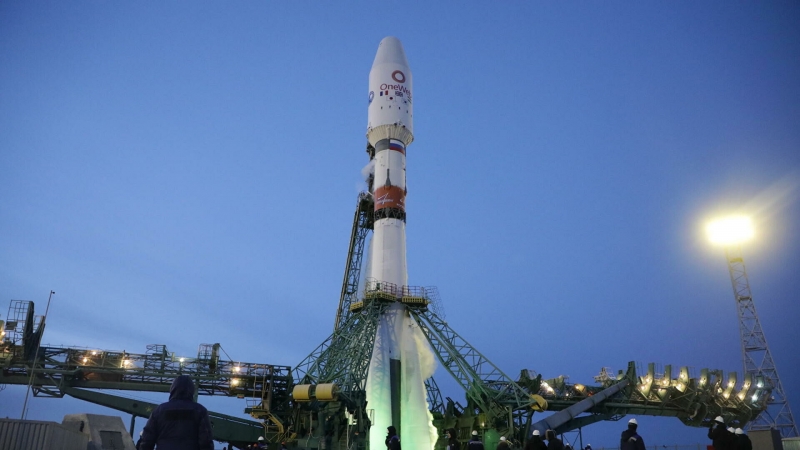 Ракета "Союз" с 34 спутниками OneWeb стартовала с космодрома Куру