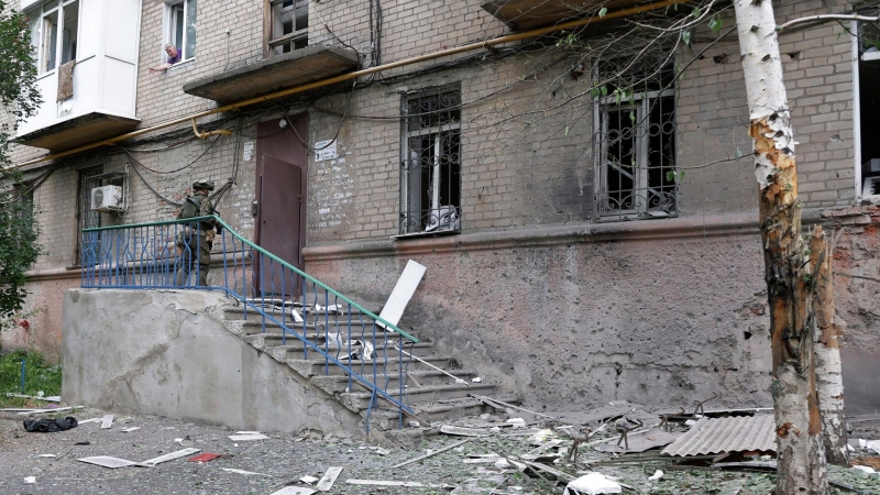 Украинские войска обстреляли Киевский район Донецка из "Урагана"