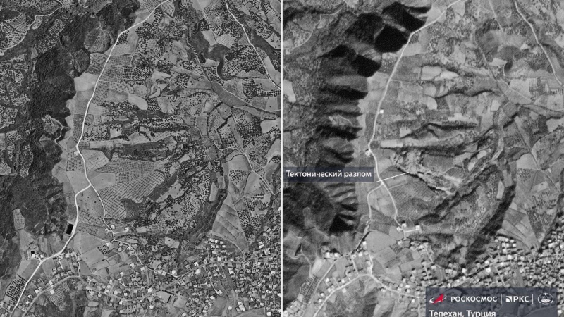 "Роскосмос" опубликовал снимок тектонического разлома в Турции