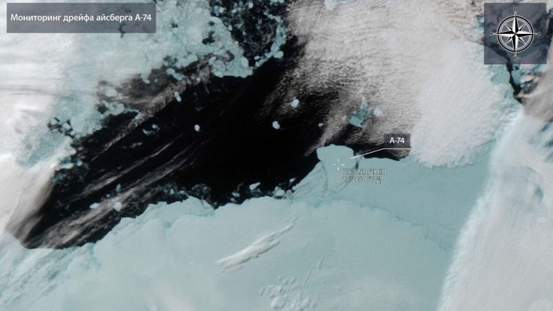 Ученые рассказали, сколько километров прошел айсберг А23а