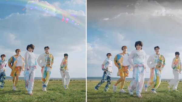 ТНТ Music обесцветил радугу в клипе популярной K-pop-группы