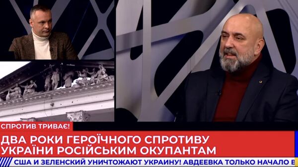В эфире украинского телеканала появились пророссийские лозунги