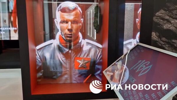 Стенд Смоленской области украсили обращением Гагарина