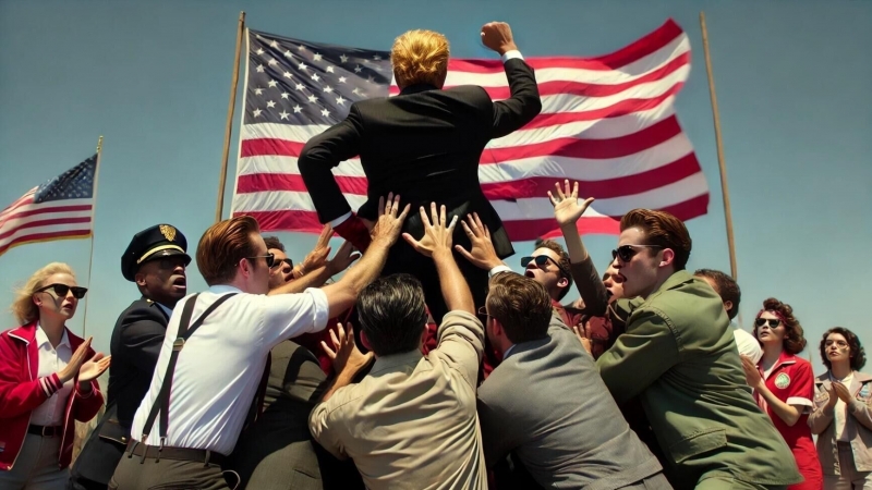 В Китае начали продавать футболки с Трампом сразу после покушения