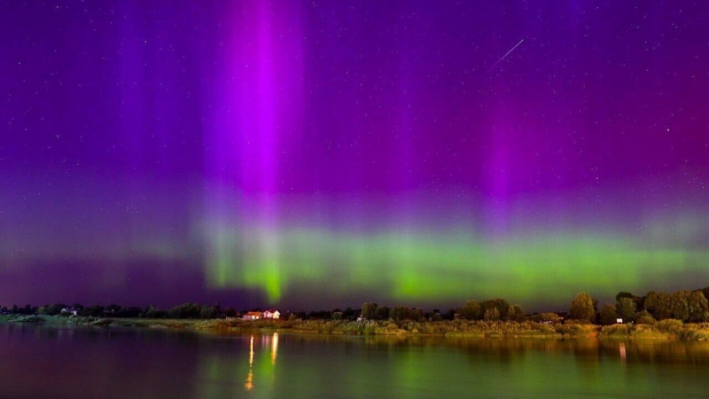 В небе над Калининградской областью наблюдали полярное сияние