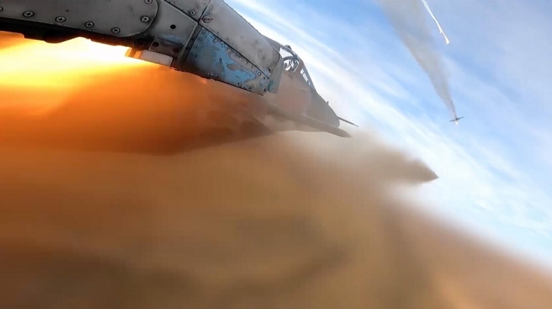 В Курской области Су-25 нанесли ракетные удары по бронетехнике ВСУ