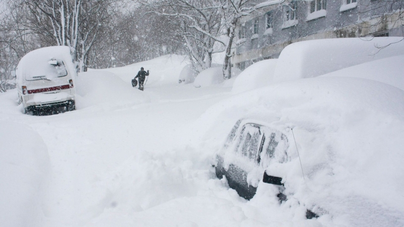 "Роскосмос" показал космический снимок накрывшего Москву циклона