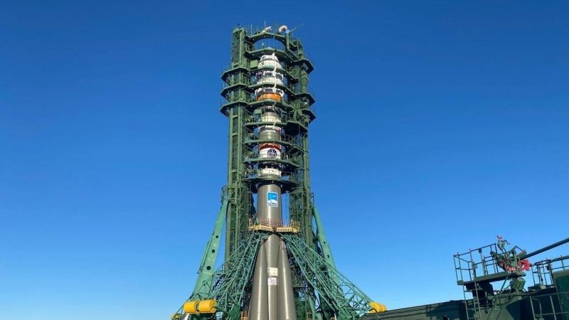 На Байконуре на старт установили двухтысячную ракету на базе Р-7