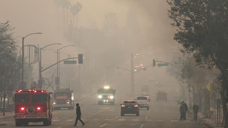 Появились новые спутниковые снимки масштабных пожаров в Лос-Анджелесе