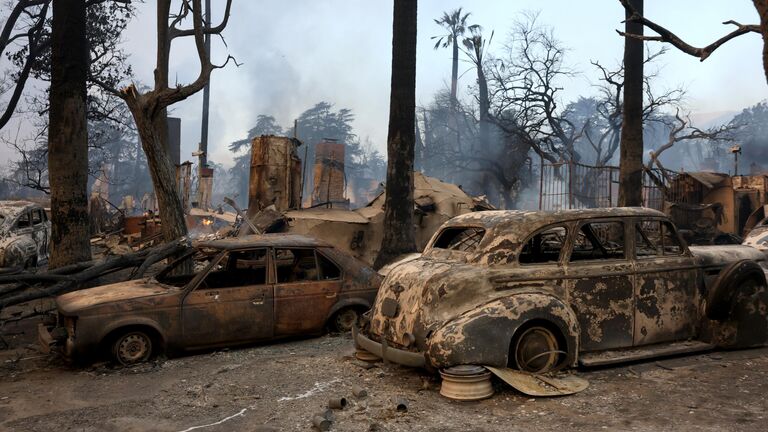 Появились новые спутниковые снимки масштабных пожаров в Лос-Анджелесе