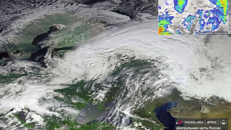 "Роскосмос" показал спутниковый снимок паводков в Якутии